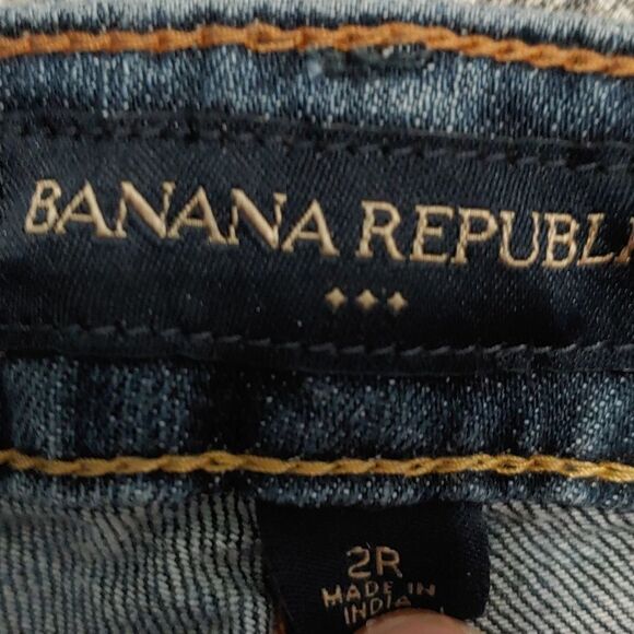 Banana Republic Factory flare wide leg jeans Sz 2R - Picture 9 of 10